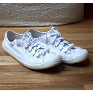Palladium Women Low Top Canvas Trainers Sneakers White Size US 6
